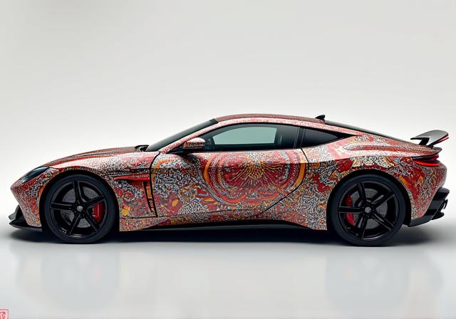 Automotive art vinyl wrap